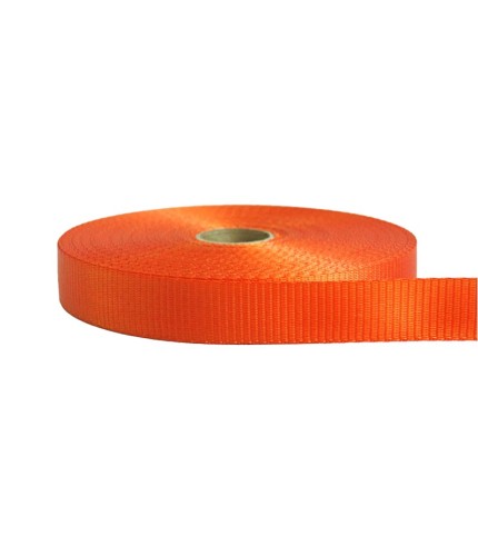25mm – 2 Ton Industrial Webbing Orange | SOLD PER METER