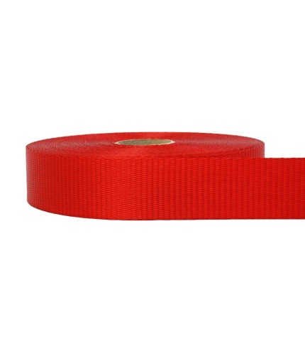 35mm – 2 Ton Industrial Webbing Red | SOLD PER METER