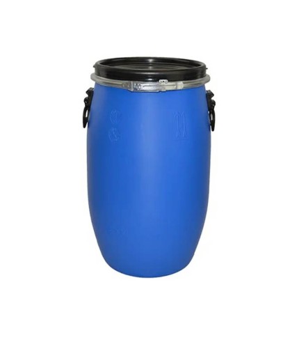 210L - Drum with Open Top Lid -  Blue | Plastic Drum