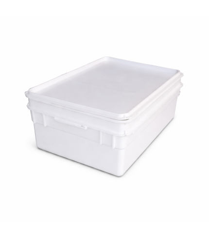Meat Tray with Lid - Medium - White | Plastics