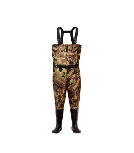 Size 7 - Heavy Duty PVC - Fishing Waders- High Quality | Camo